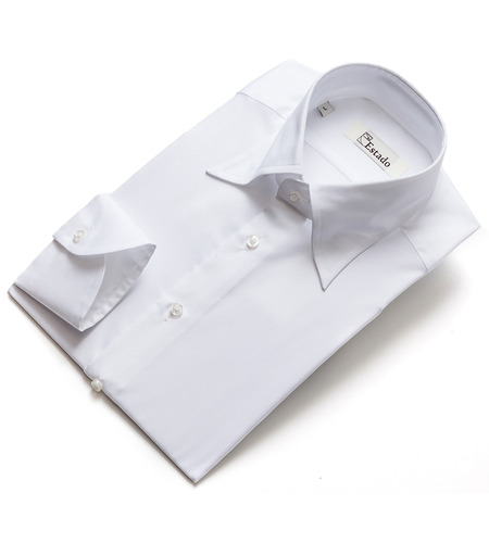 Cotton shirts - Solid (Long-point/ White)