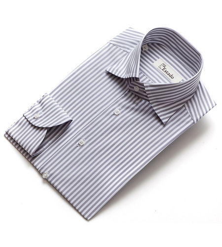 Cotton shirts - Narrow Stripe (Gray)