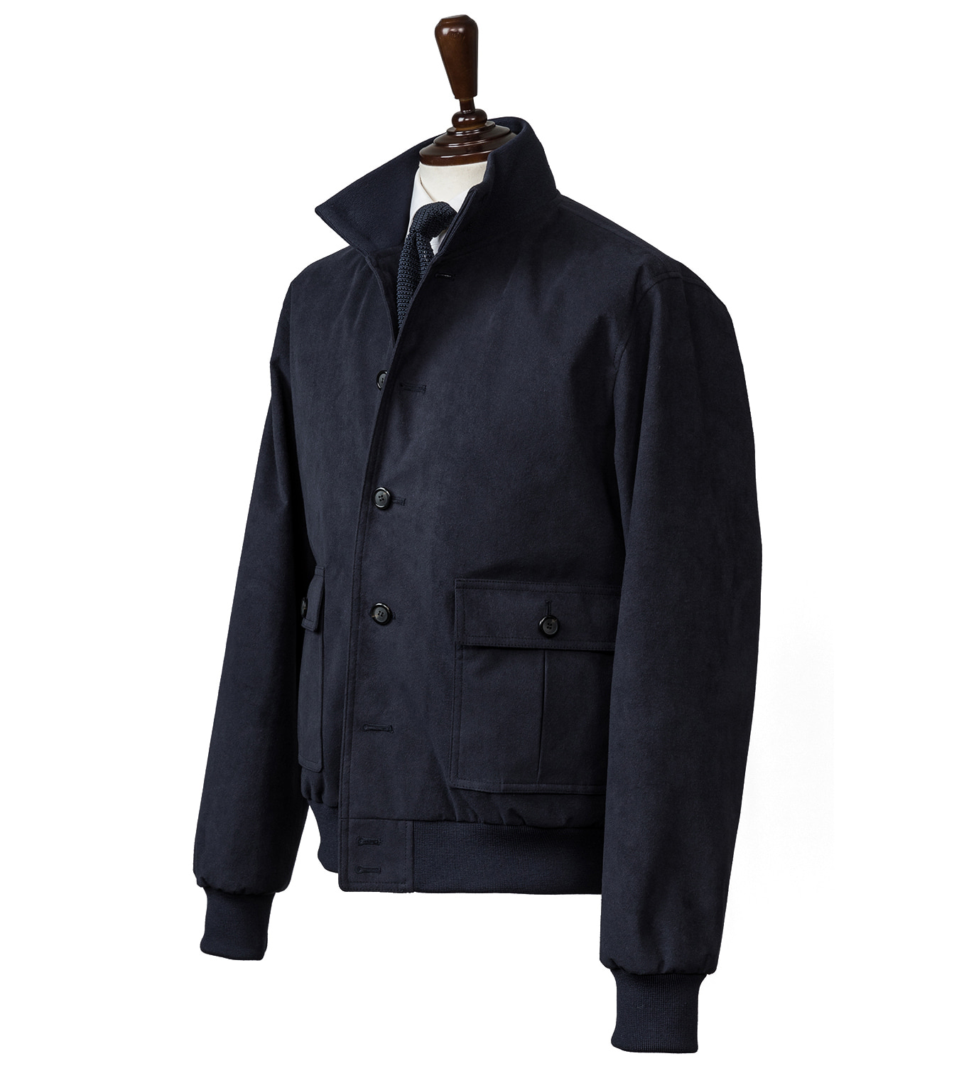 (Only 48size)(40% SALE) ALCANTARA A-1 blouson jacket (Navy)