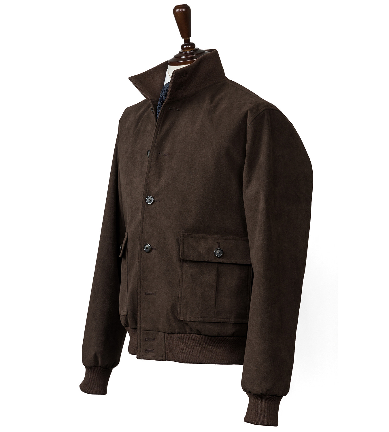 (40% SALE) ALCANTARA A-1 blouson jacket (Brown)